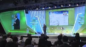 탭스콧, SDF 기조연설…"집단지성, 미래 방향키 돼야"