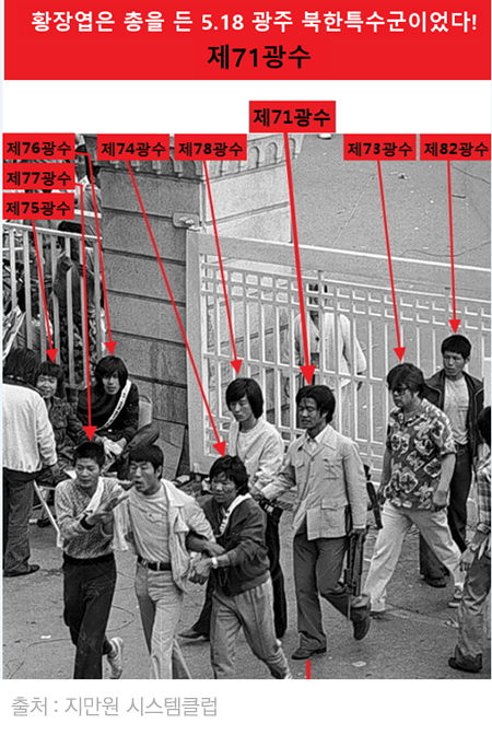 [마부작침] 광주 북한 특수군 주장 사진