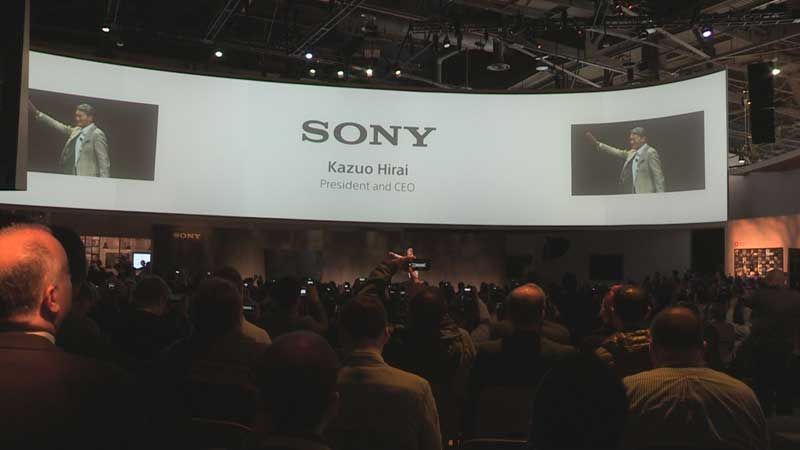 Sony 신제품 소개 장면