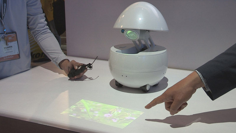 음성인식 기술이 탑재된 파나소닉의 소형 로봇