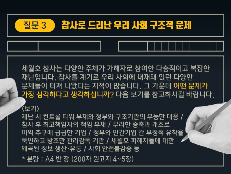 대선주자들에게 세월호를 묻다 ③ 참사로 드러난 구조적 문제 편