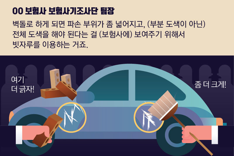 이런 업체들은 차량을 더 부수기도 합니다.