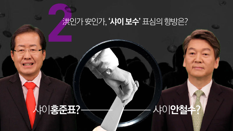 관전포인트② 洪인가 安인가, ‘샤이 보수’ 표심의 향방은?