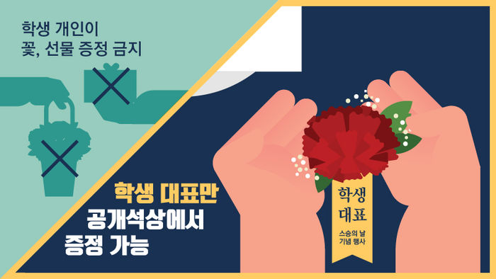 학생 대표만 공개석상에서 가능하다