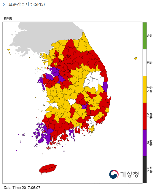 5개월 강수지수