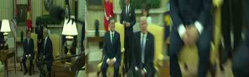 한미정상회담 취재진 흔들린 사진