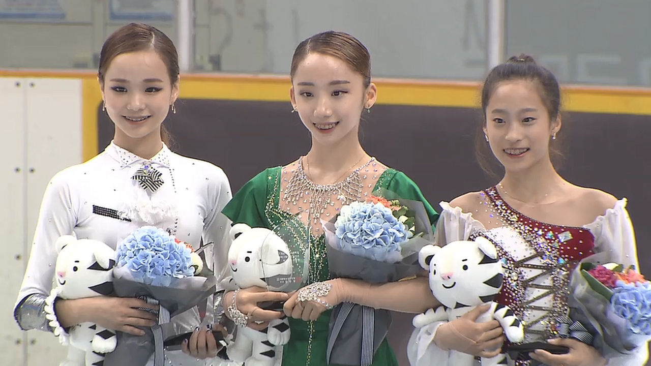 '리틀 김연아'3총사. (왼쪽부터) 임은수(14세), 김예림(14세), 유영(13세)