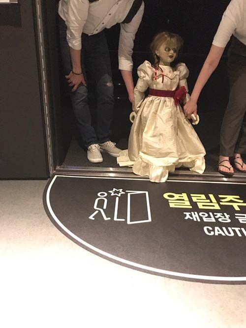 영화보다 더 오싹했던 '애나벨' 시사회 현장