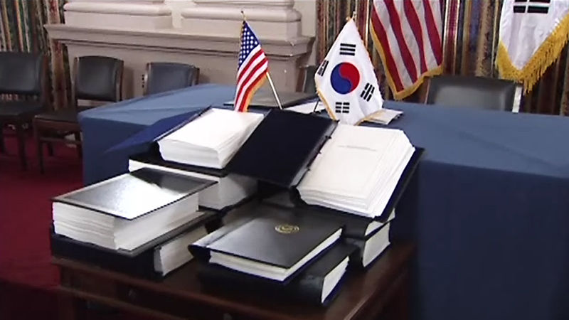 한미 FTA 폐기 고려 중단