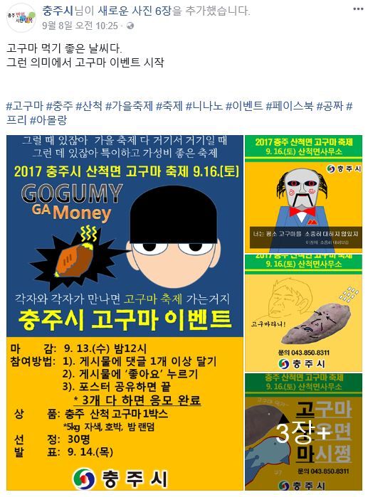 충주시 축제 포스터