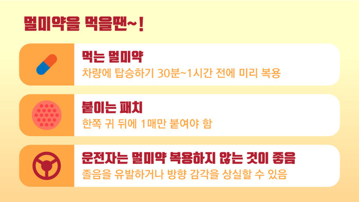 차량 운전자는 멀미약 피하는 게 안전하다?