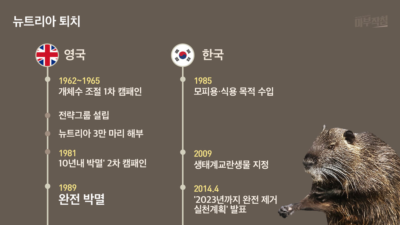 [마부작침] 뉴트리아 퇴치 