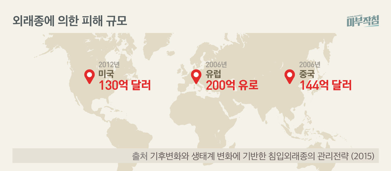 [마부작침] 외래종에 의한 피해 규모