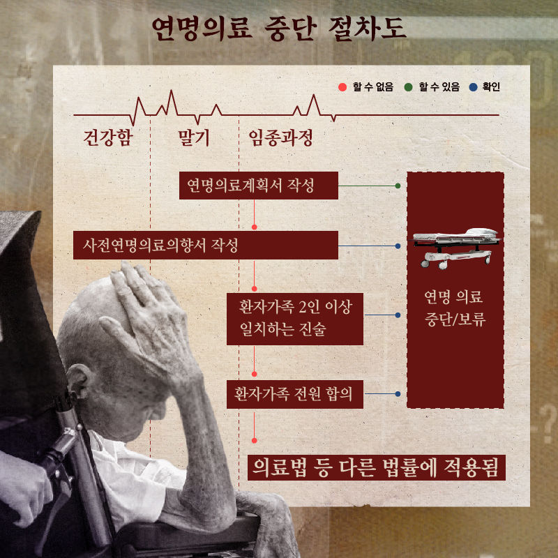 *그래픽
연명의료 중단 절차 //