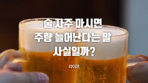 [라이프] 술 자주 마시면 주량 늘어난다는 말 사실일까?