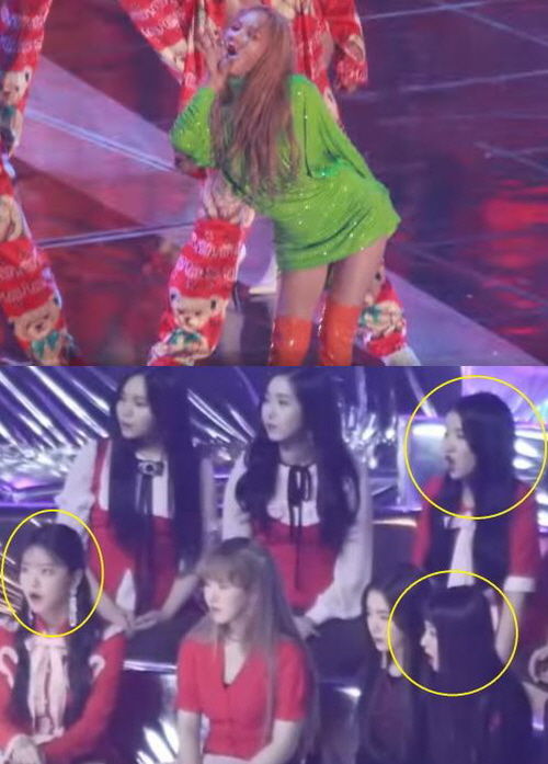 [스브스타] 현아 무대를 본 걸그룹 멤버들의 '현실 반응'…"헉!"