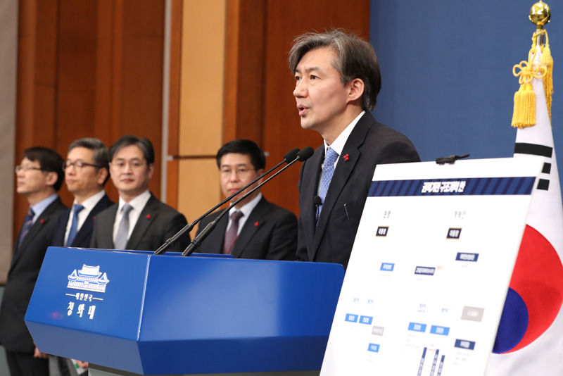기사 대표 이미지:청와대 "권력기관 그간 국민 반대편…文정부가 악순환 끊겠다"
