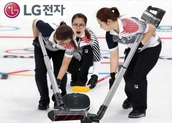 컬링 여대표팀 청소기 모델 발탁