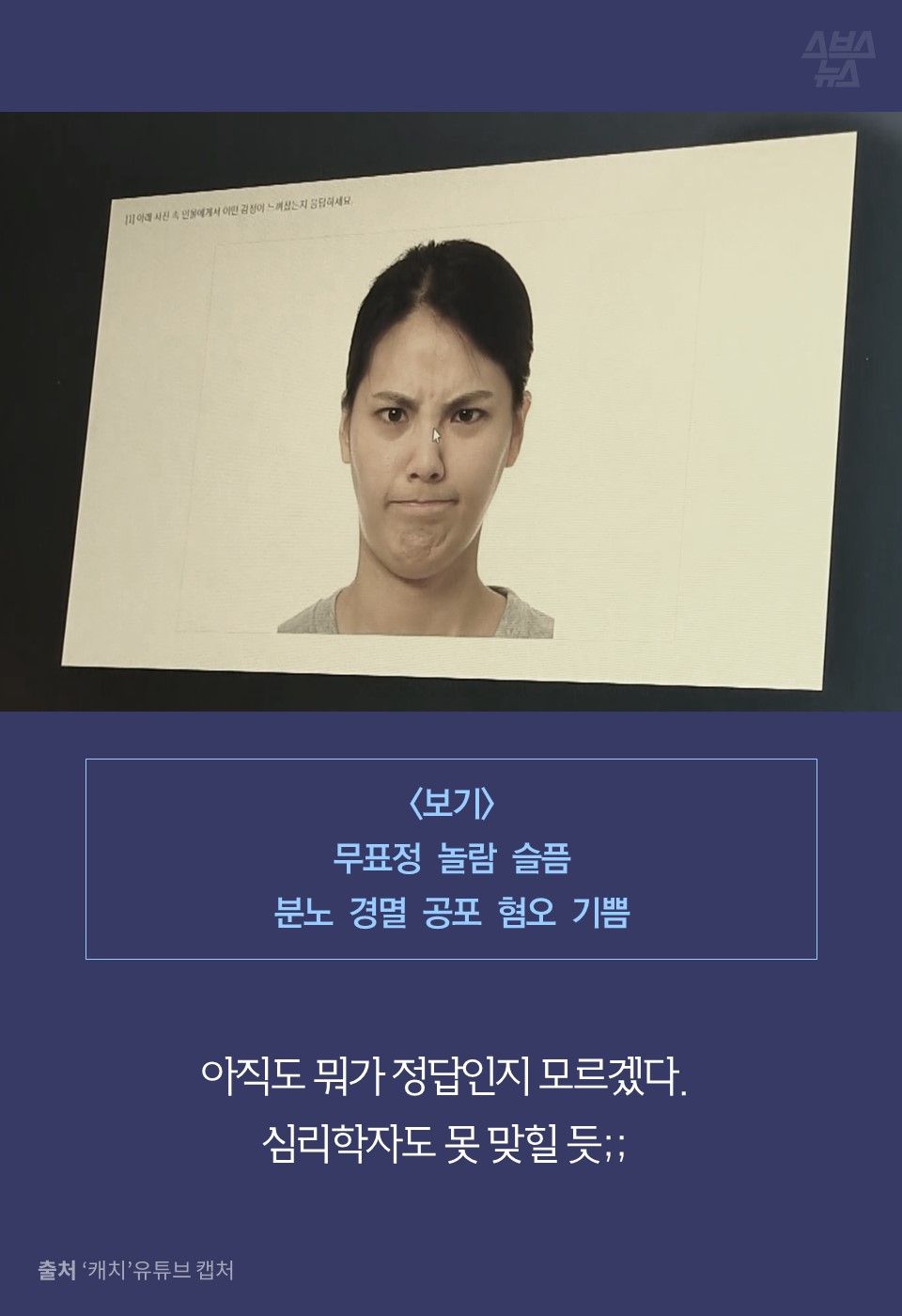 아직도 뭐가 정답인지 모르겠다.
심리학자도 못 맞힐 듯;;
