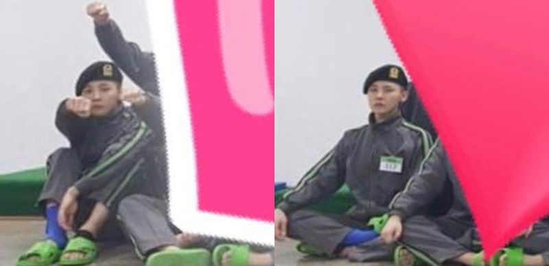 잔부상 시달리는 지드래곤?…군 생활 사진 공개