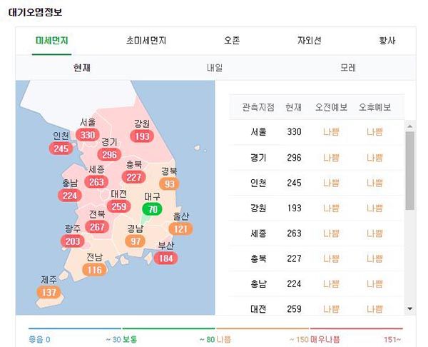 미세먼지로 프로야구 취소