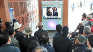 온종일 손뼉 치고 눈물 흘리고…"한반도 평화 기대해요"