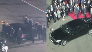 눈길 끈 北 'V자 근접경호'…南 '열린 경호'와 대비