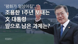 [리포트+] "평화가 일상이길" 조용한 1주년 보내는 文 대통령…앞으로 남은 과제는?