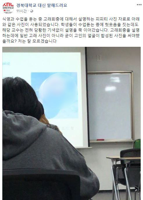 경북대학교 노무현 전 대통령 합성사진