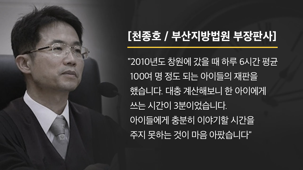 [리포트+/금] '3분 재판 마음 아프다