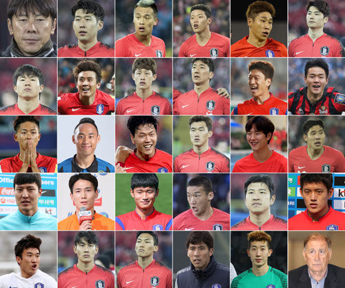기사 대표 이미지:신태용호 월드컵 소집 명단 해외파 14명…브라질 17명보다 줄어
