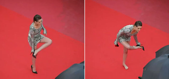 하이힐 벗어버린 크리스틴 스튜어트