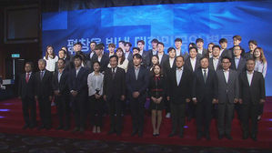 '짝짝짝'…평창 빛낸 대한민국의 별들 한자리에