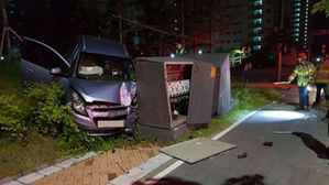 세종서 차량이 지상 변압기로 '돌진'…2천500가구 정전