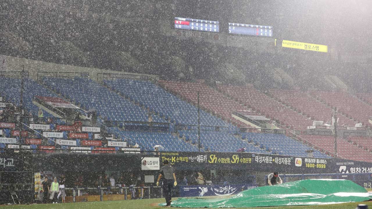 기사 대표 이미지:프로야구 잠실 SK-두산 경기 우천 취소
