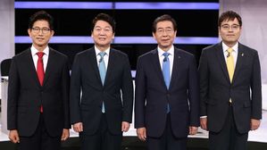 김문수·안철수 "박원순 7년 끝내야"…박원순 "서울 변화 계속"
