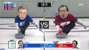 [다시 보는 선거방송] "하우스 안에 스톤을 집어 넣어라!"&hellip;격돌 '대선 컬링'