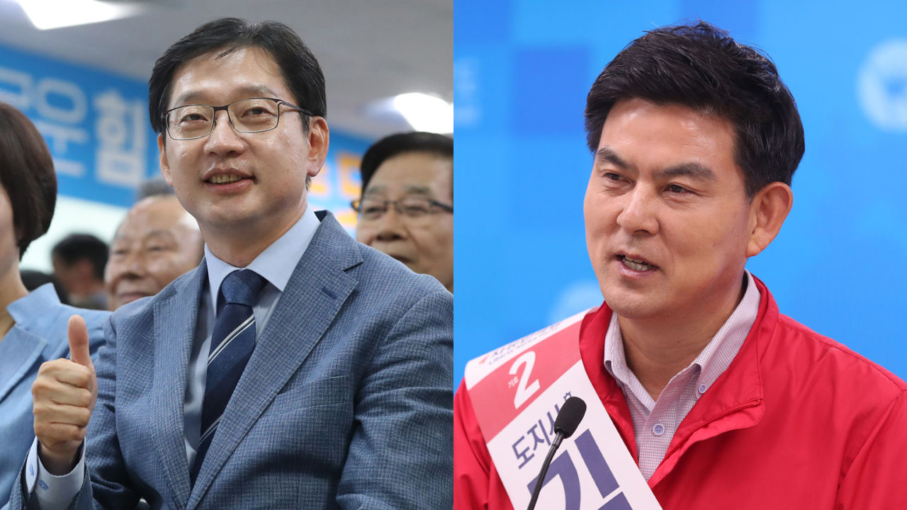 기사 대표 이미지:출구조사와 다른 경남지사 개표 초반 초접전