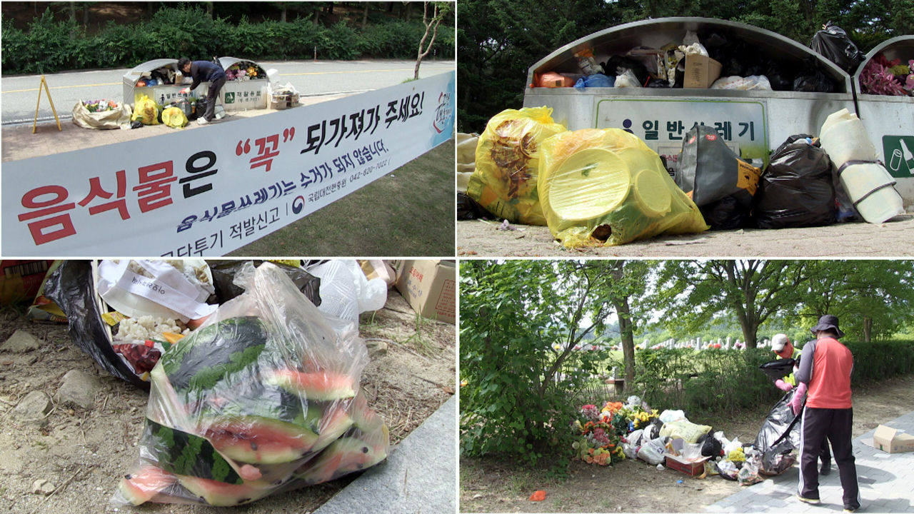 [취재파일] 현충원 어지럽힌 쓰레기…호국보훈의 달 민망