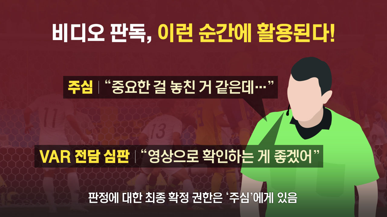 [리포트+] 월드컵 사상 처음 도입된 '비디오 판독'…4가지 상황에만 적용할 수 있다?