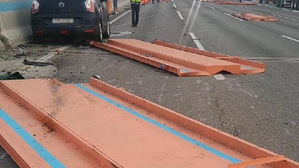 서울 외곽고속도로서 화물차끼리 추돌…차량 9대 파손