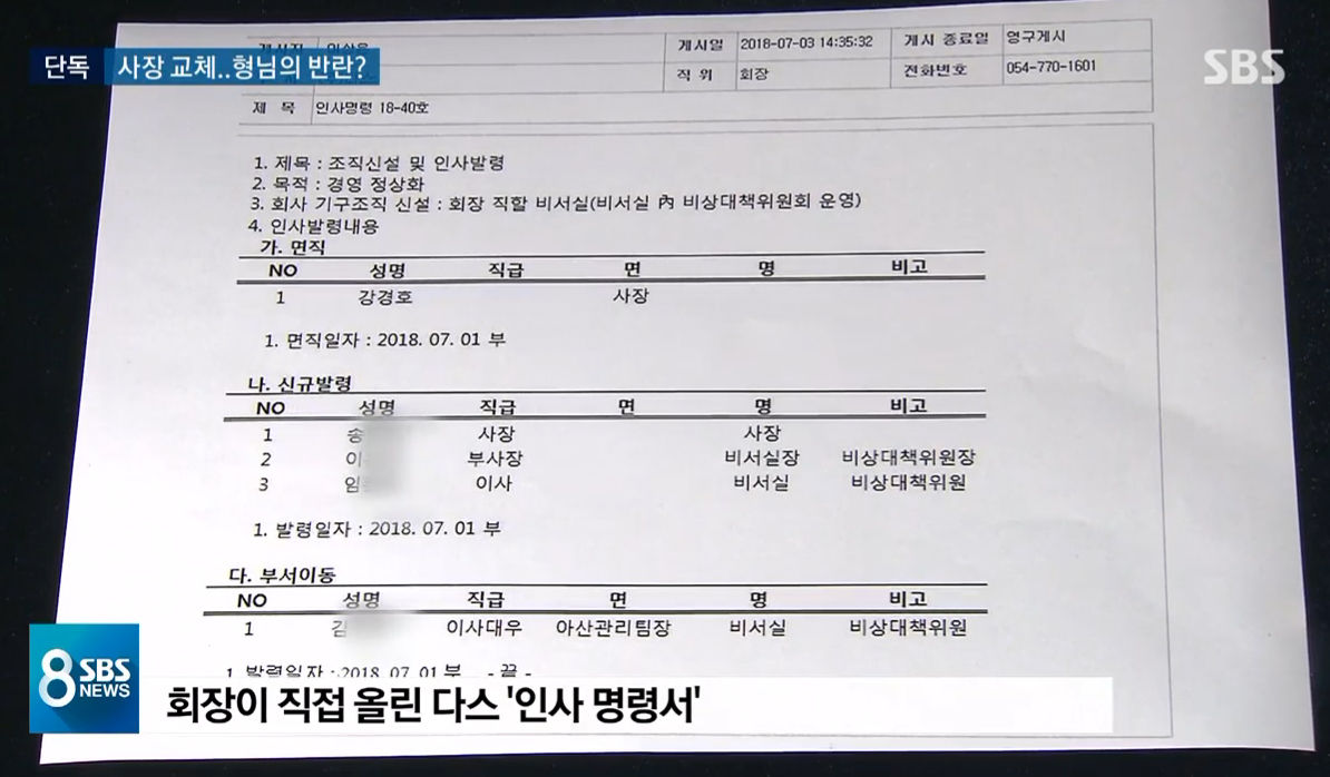 다스 '형제의 난'