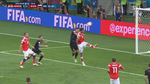 [영상][러시아:크로아티아] 예로힌, 방해 없이 헤더 찬스!…약간 높아