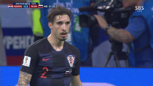 [영상][러시아:크로아티아] 오랜만에 밀고 올라온 모드리치…러시아는 '철렁'