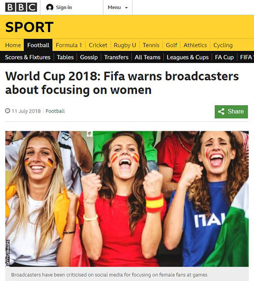 FIFA, 월드컵 중계방송 경고