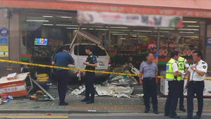 행인 두 명 치고 마트로 돌진한 SUV…"만취 운전 추정"