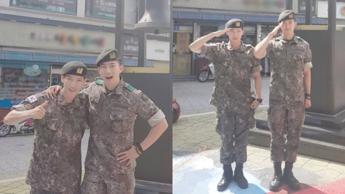 2PM JUN.K & TAECYEON Hang Out with Each Other While Off-duty