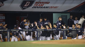 프로야구 두산, 7점 차 뒤집고 LG전 9연승 행진