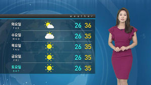 [날씨] 가장 덥다는 '대서'…한낮 35도 안팎 '폭염' 계속