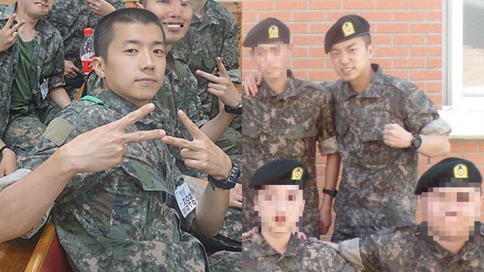 2PM WOO YOUNG Captured Blending in Well with Other Soldiers in the Army